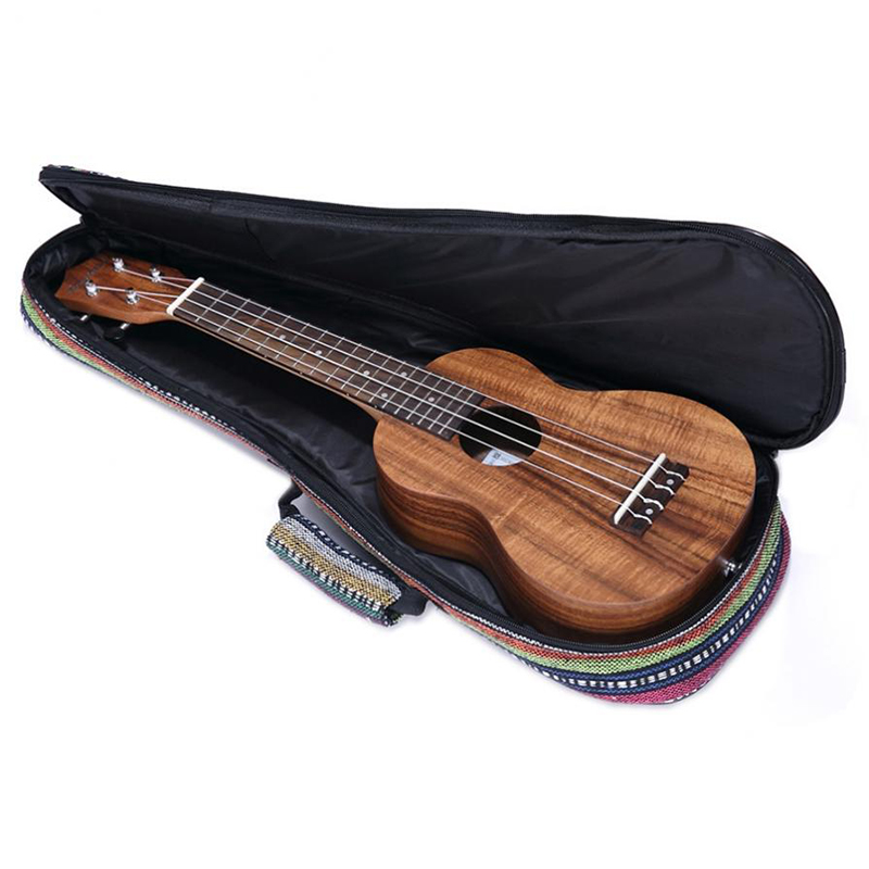 vue intérieure de la Housse pour Ukulele Style éthniques - 2 tailles au choix