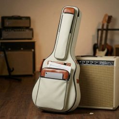 Housse Guitare Acoustique Folk 40 41 42 Pouces, Gig Bag Rembourrée 12mm, Imperméable Tissu Oxford avec Sac à Dos